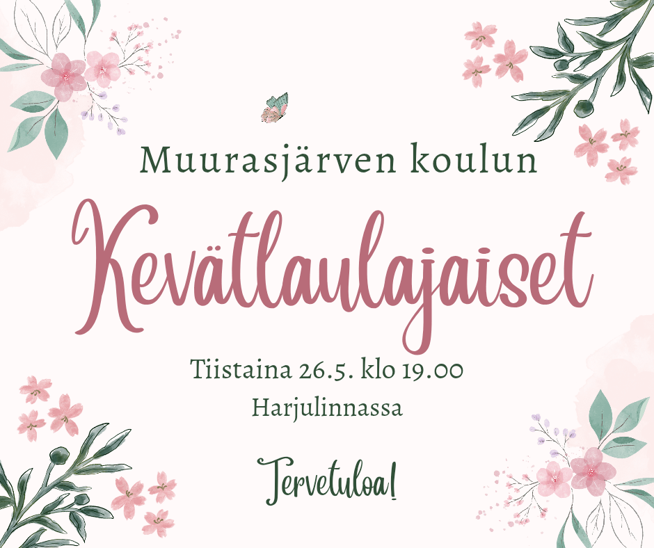 Muurasjärven koulun kevätlaulajaiset