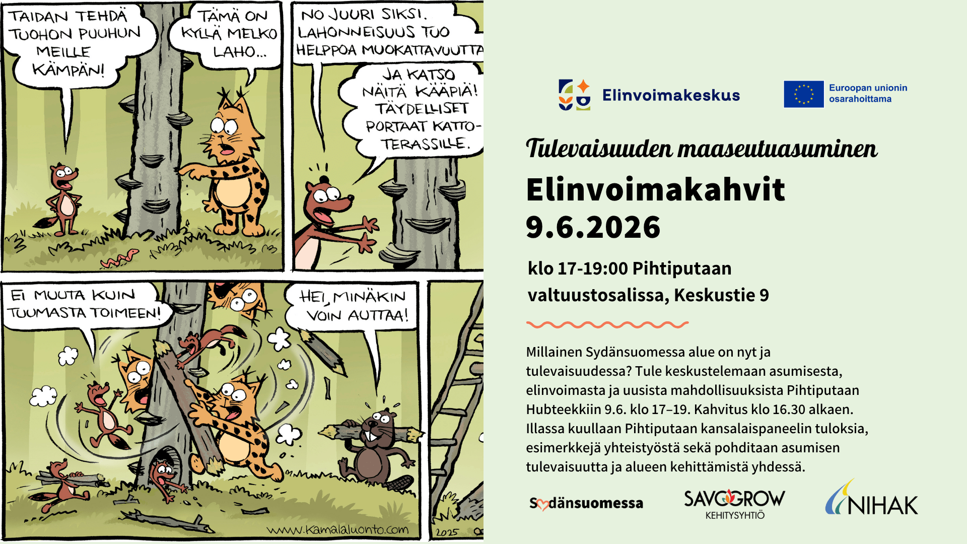 Elinvoimakahvit – Tulevaisuuden maaseutuasuminen