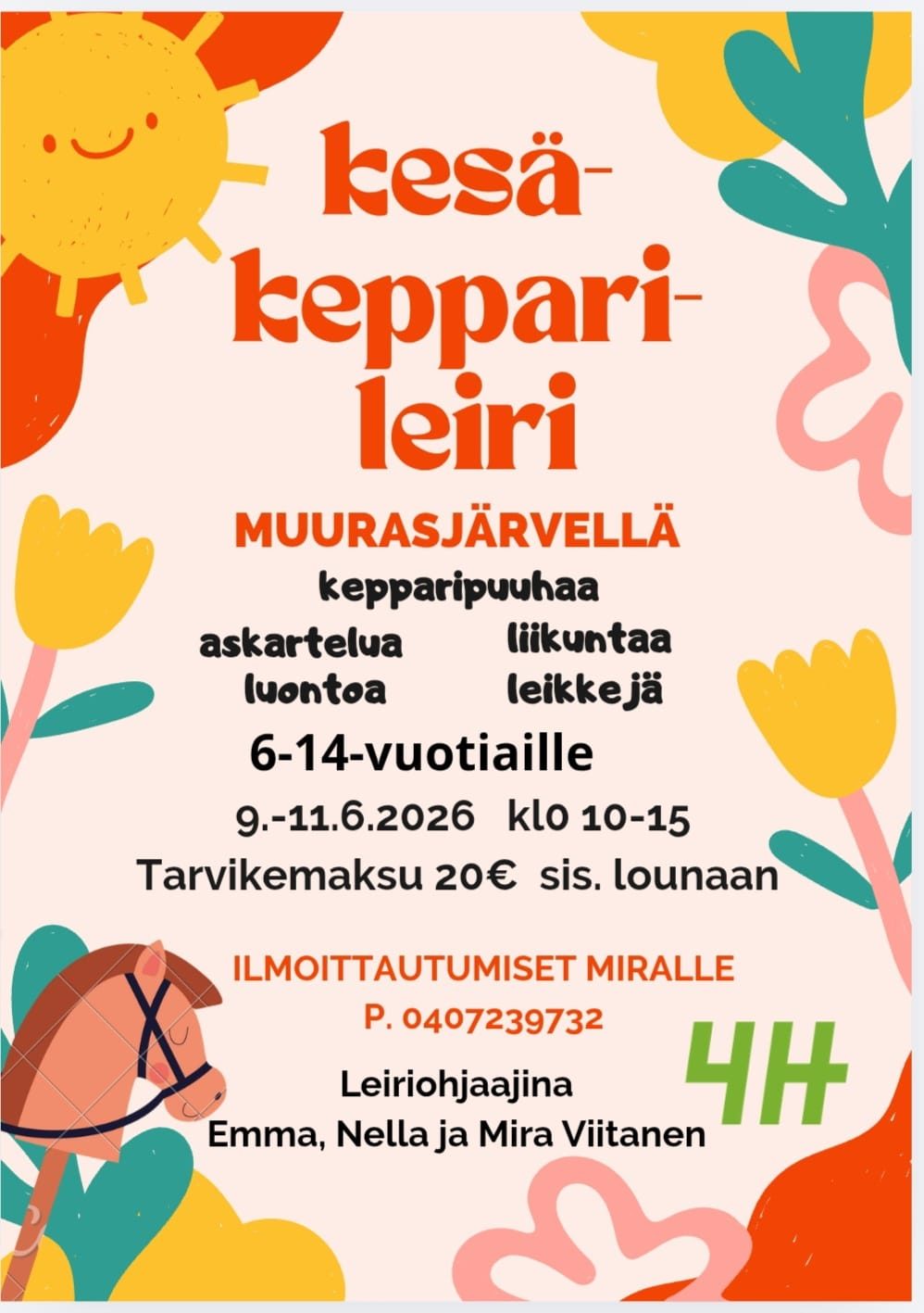 4H-kepparileiri Muurasjärvellä